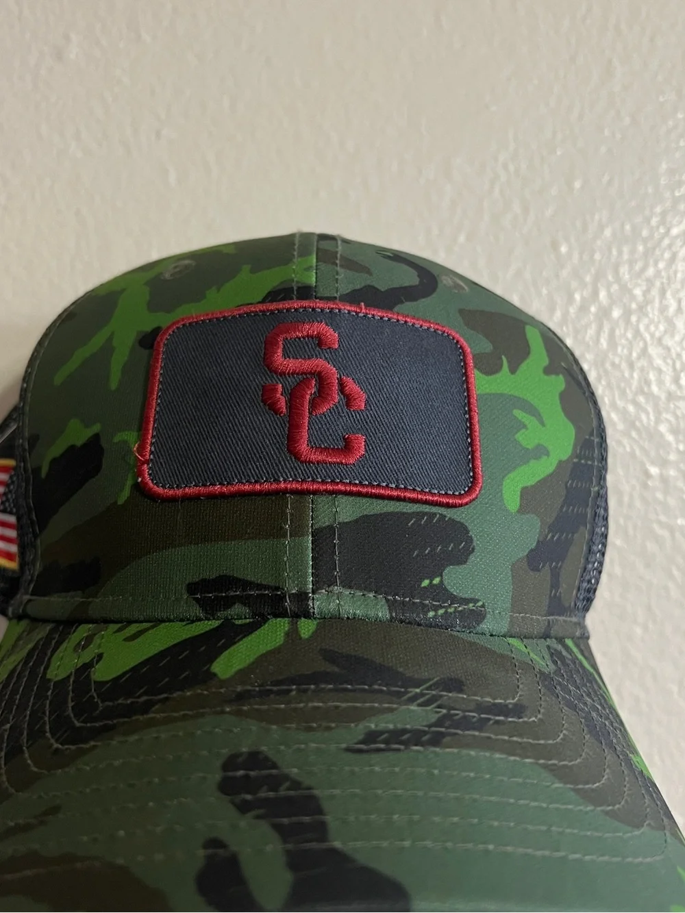 Nike USC Trojans Camo SnapBack Hat USC Military Appreciation Camo Hat Adjustable